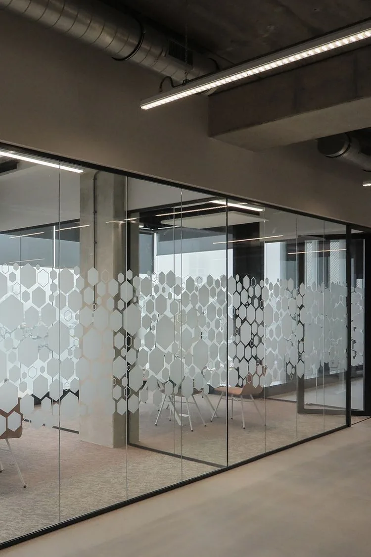 Decorative wallpaper in a living space