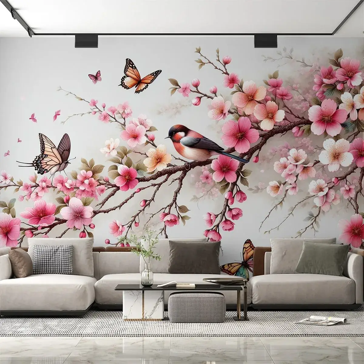 Interior wallpaper application